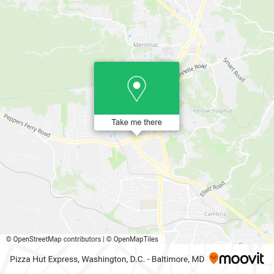 Pizza Hut Express map