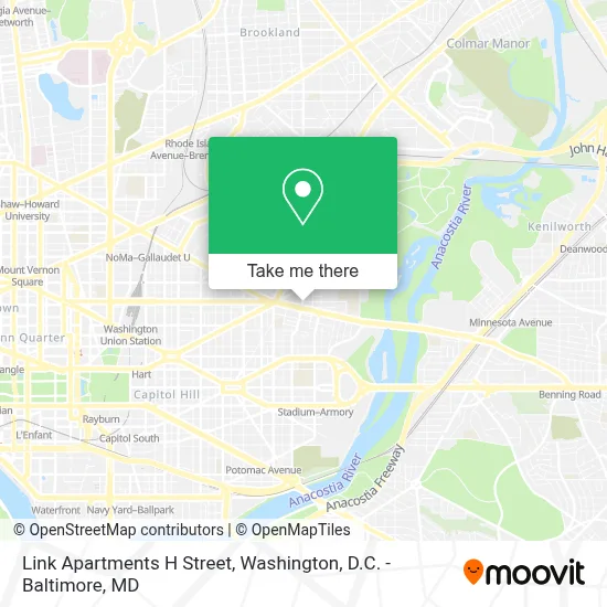 Link Apartments H Street map