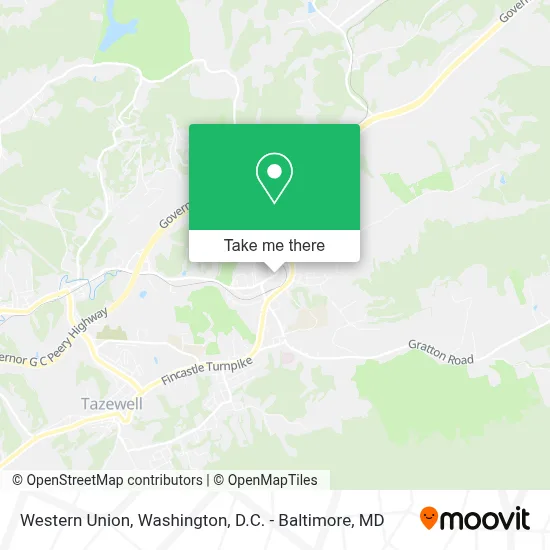 Western Union map