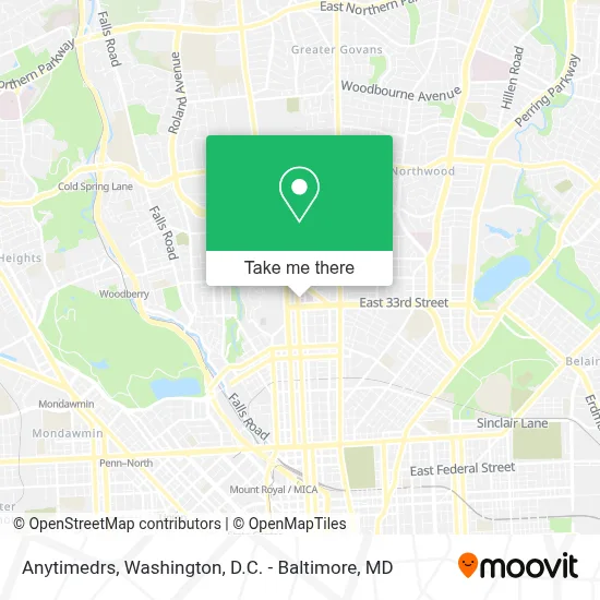 Anytimedrs map