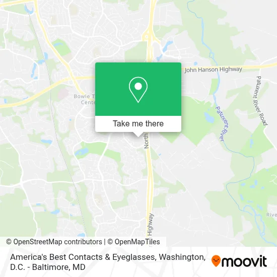 America's Best Contacts & Eyeglasses map