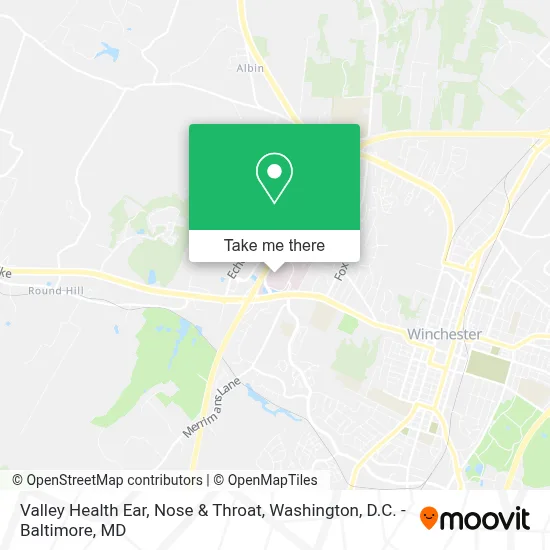 Valley Health Ear, Nose & Throat map