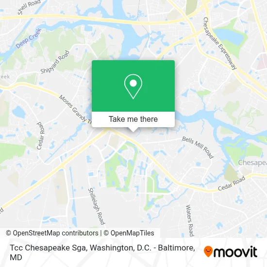 Tcc Chesapeake Sga map