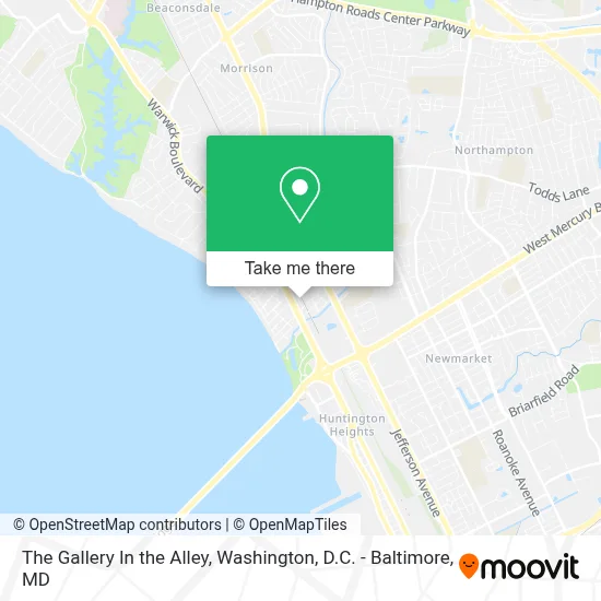 The Gallery In the Alley map