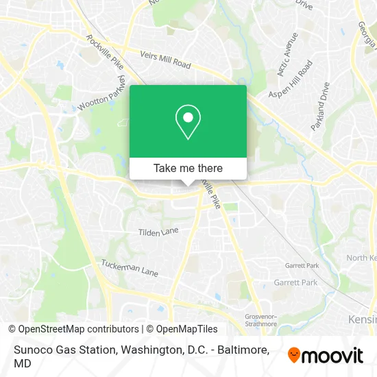 Sunoco Gas Station map