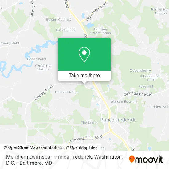 Meridiem Dermspa - Prince Frederick map