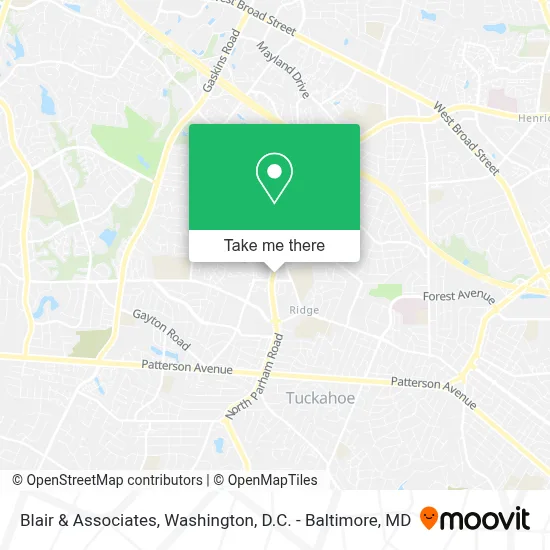 Blair & Associates map