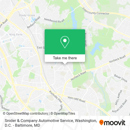 Snider & Company Automotive Service map