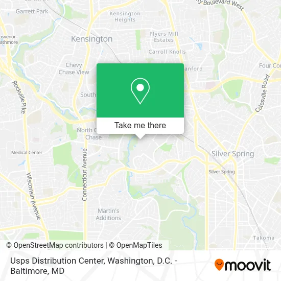 Usps Distribution Center map