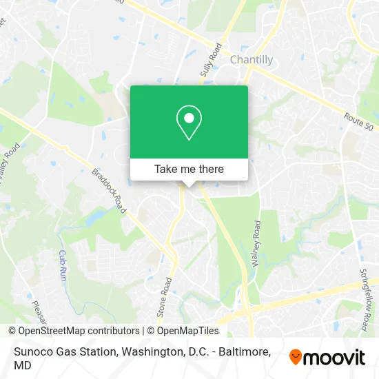 Sunoco Gas Station map