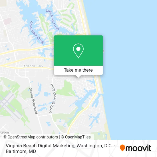 Virginia Beach Digital Marketing map