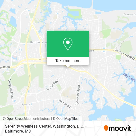 Serenity Wellness Center map