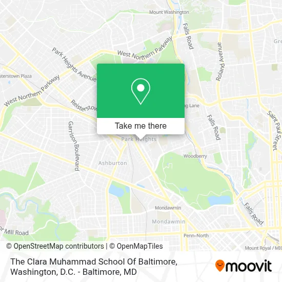 The Clara Muhammad School Of Baltimore map