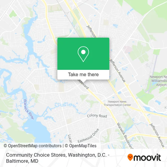 Community Choice Stores map