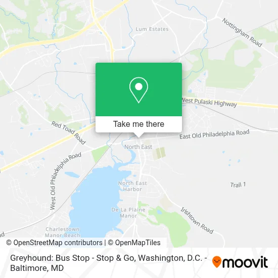 Greyhound: Bus Stop - Stop & Go map