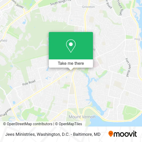 Jees Ministries map