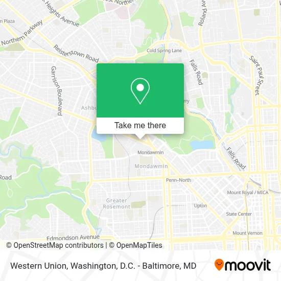 Western Union map