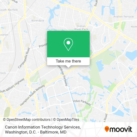 Canon Information Technology Services map