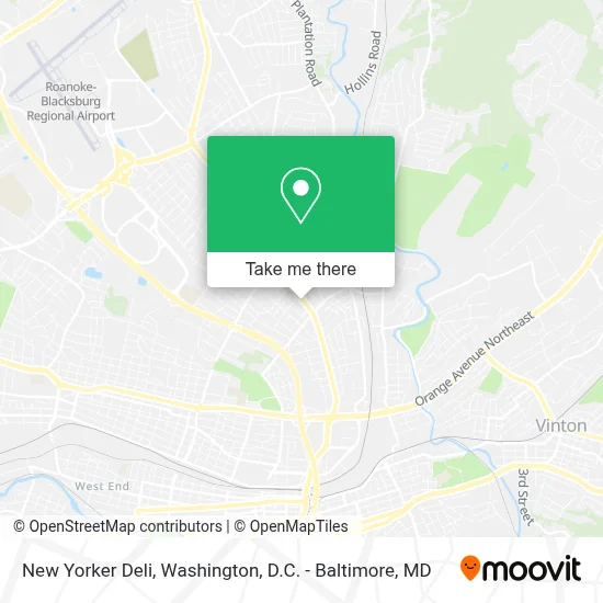 New Yorker Deli map