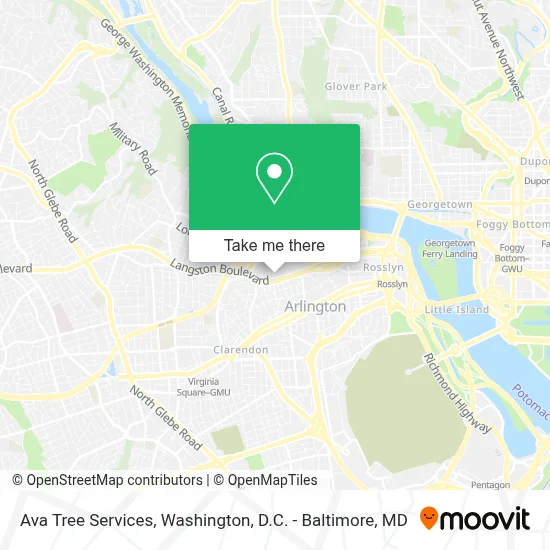 Ava Tree Services map