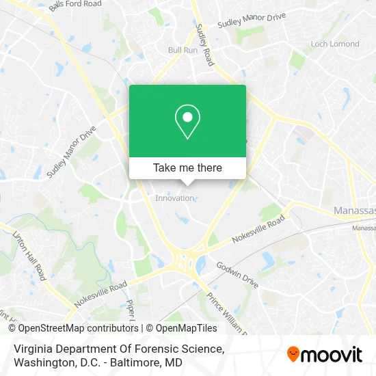 Virginia Department Of Forensic Science map