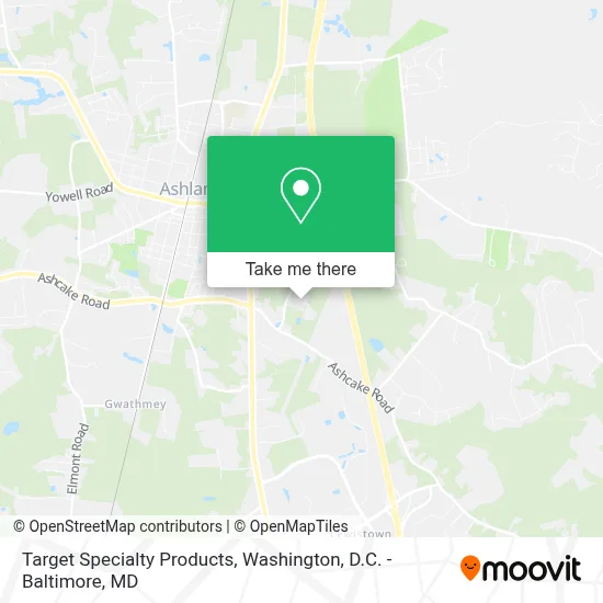 Target Specialty Products map