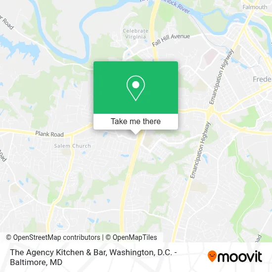 The Agency Kitchen & Bar map