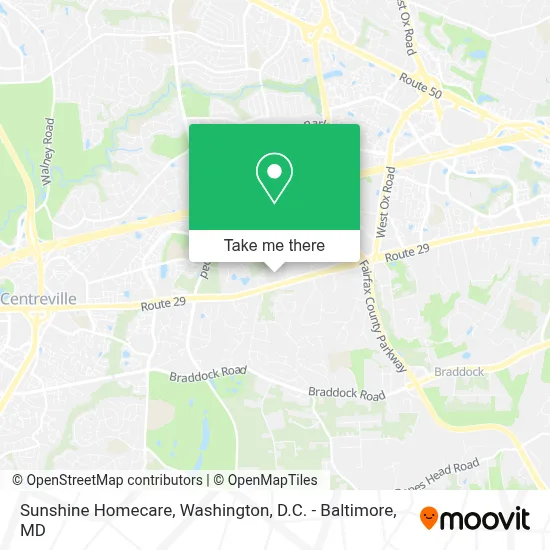Sunshine Homecare map