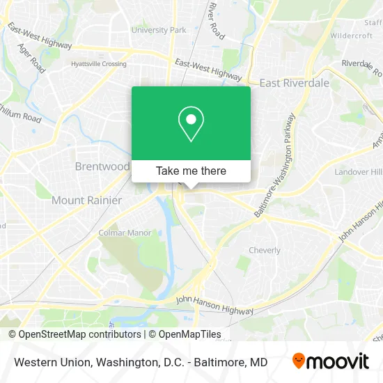 Western Union map