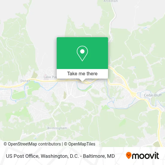 Us Post Office map