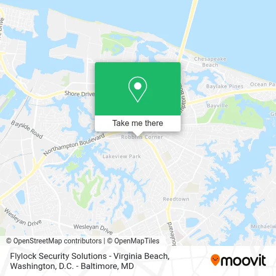 Flylock Security Solutions - Virginia Beach map
