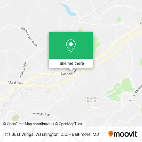 It's Just Wings map