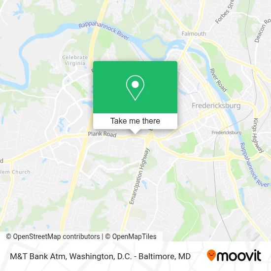 M&T Bank Atm map