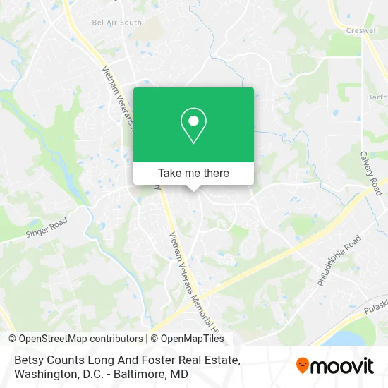 Betsy Counts Long And Foster Real Estate map