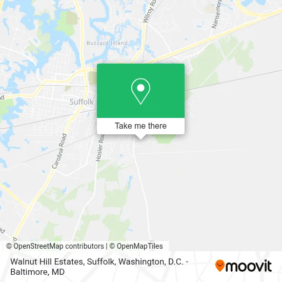 Walnut Hill Estates, Suffolk map