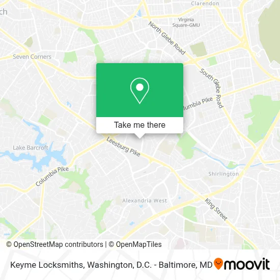 Keyme Locksmiths map