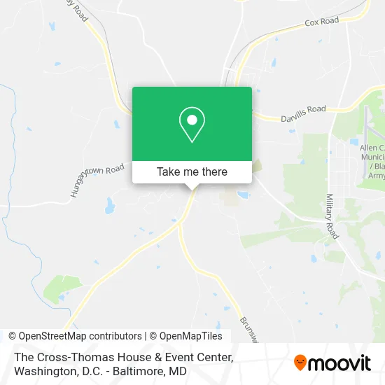 The Cross-Thomas House & Event Center map