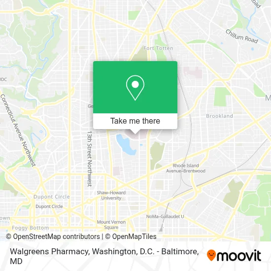 Walgreens Pharmacy map