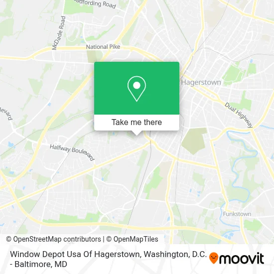 Window Depot Usa Of Hagerstown map