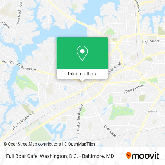 Full Boar Cafe map