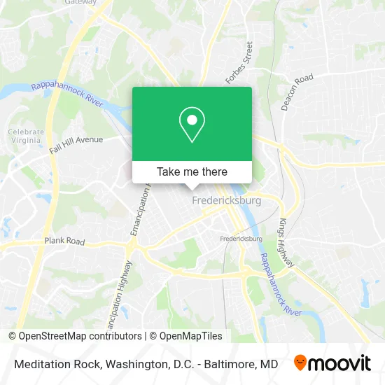 Meditation Rock map