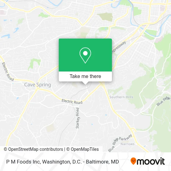 P M Foods Inc map