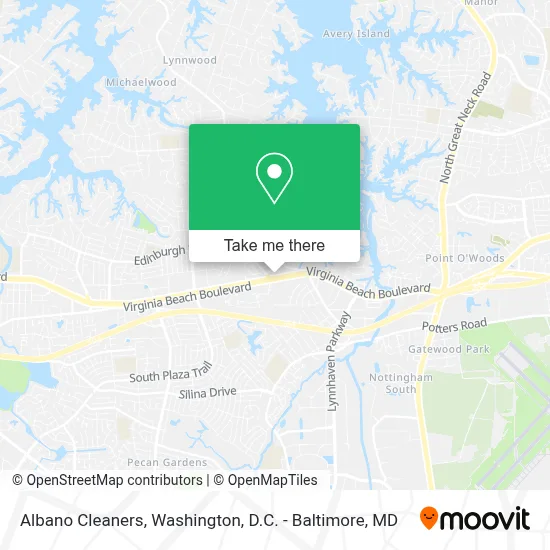 Albano Cleaners map