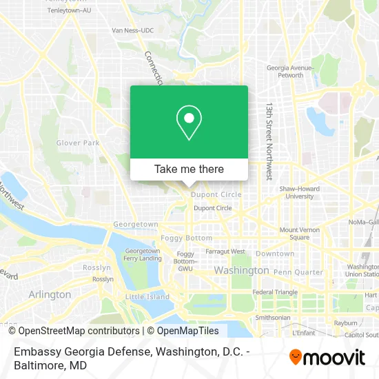 Embassy Georgia Defense map