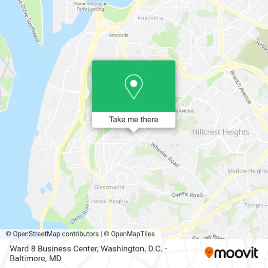 Ward 8 Business Center map