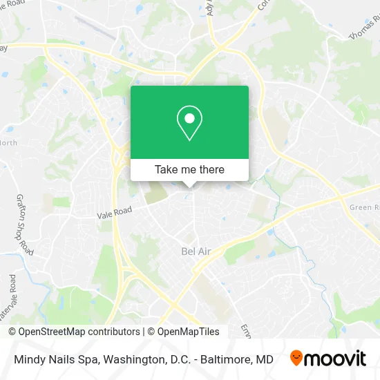 Mindy Nails Spa map