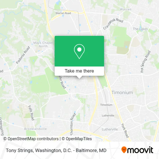 Tony Strings map