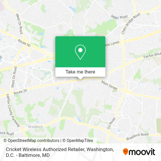 Cricket Wireless Authorized Retailer map