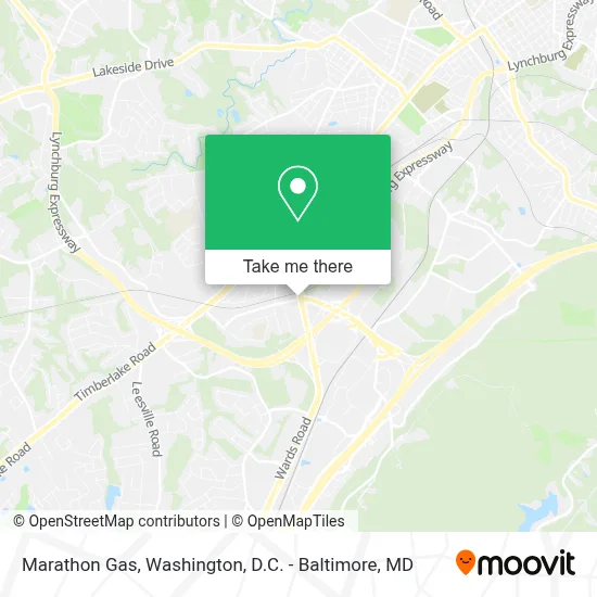 Marathon Gas map