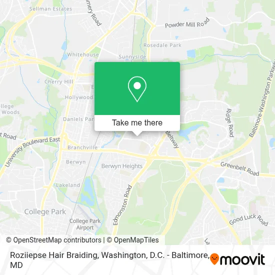 Roziiepse Hair Braiding map